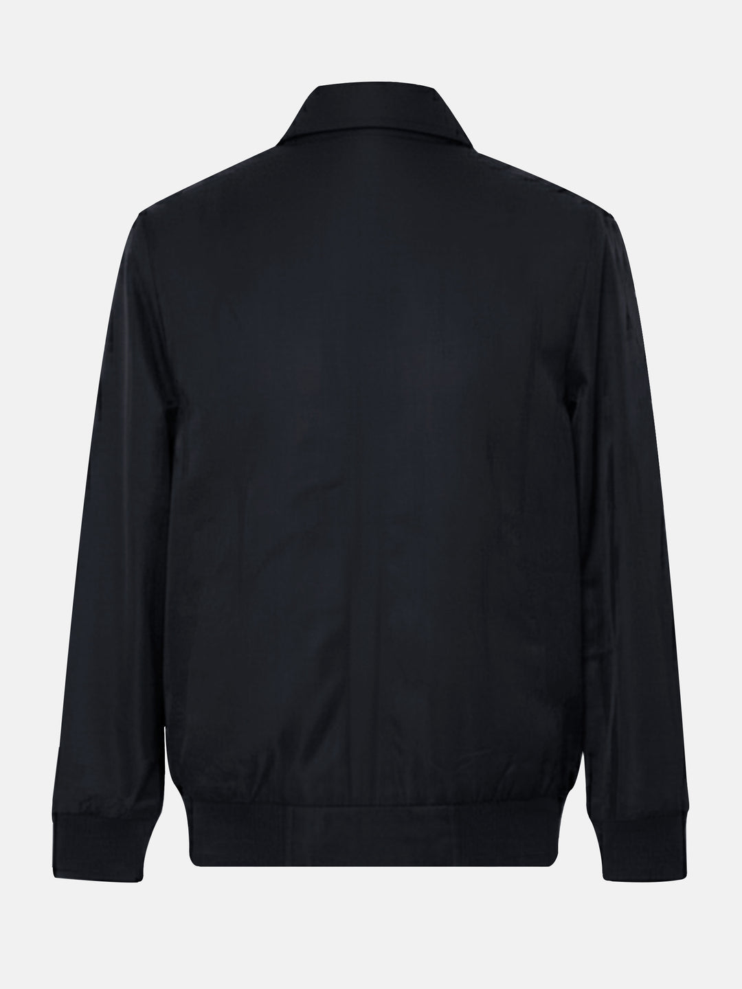 Navy Blue Everyday Structured Collar Jacket