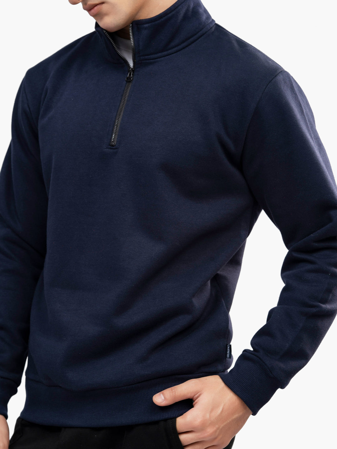 Close up of cotton polyester fleece fabric texture