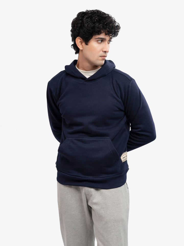 Navy blue winter hoodie in Pakistan
