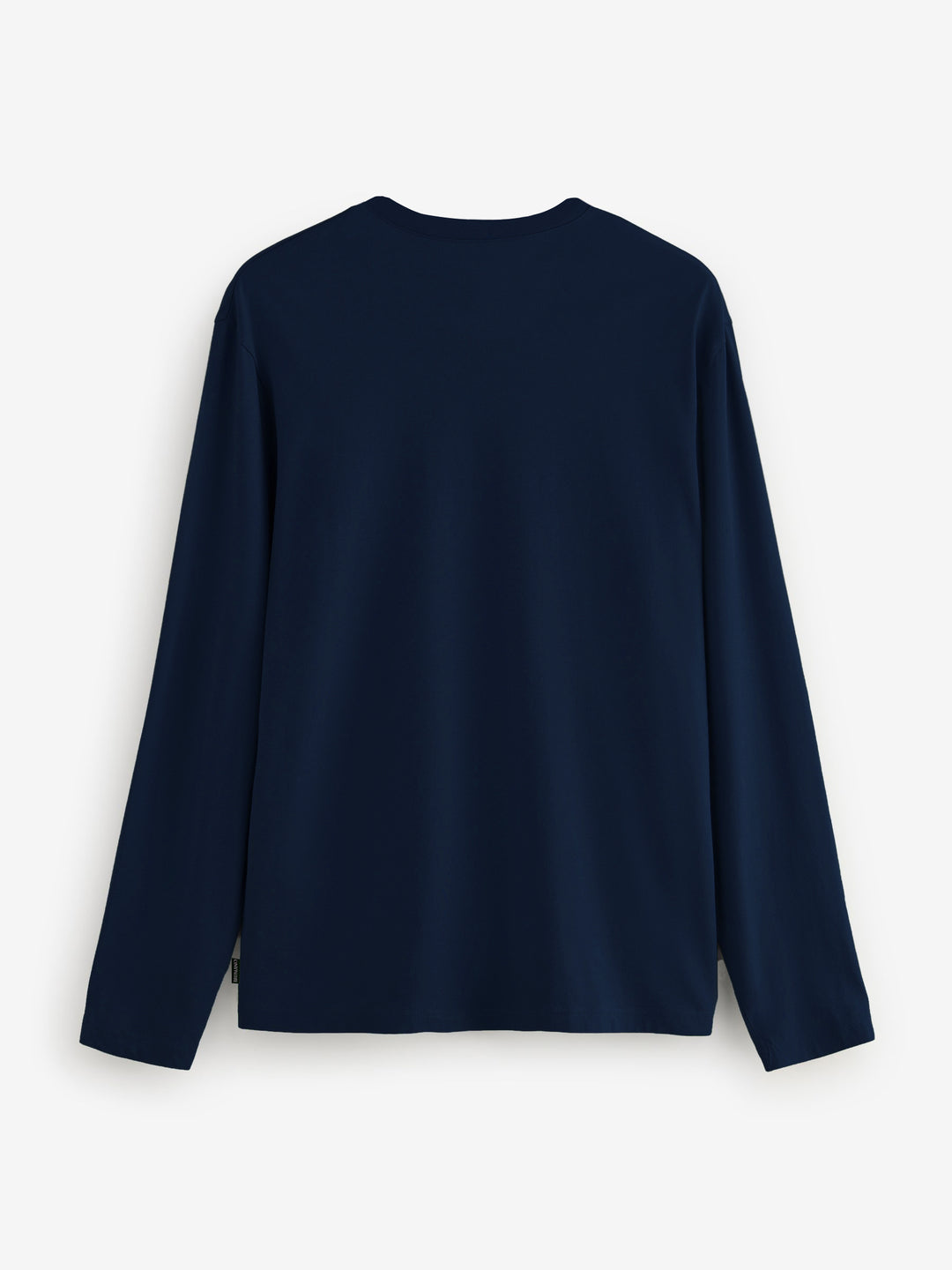 Navy Blue Long Sleeve Crew Neck T-Shirt