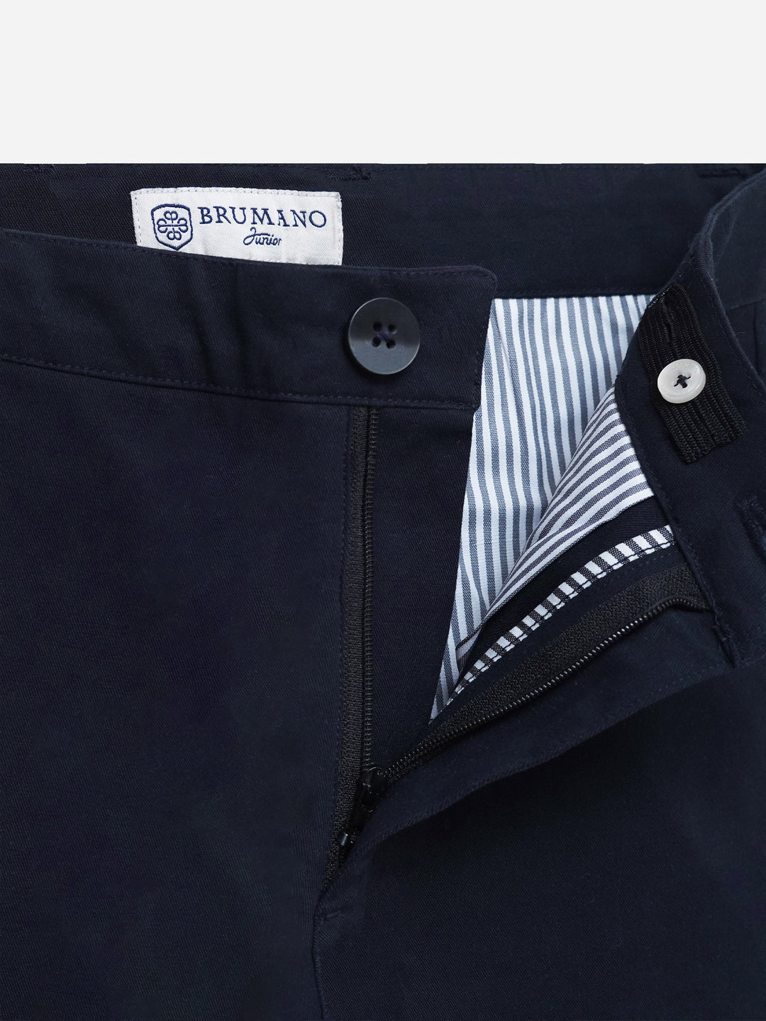 Navy Blue Casual Cotton Trouser - Junior