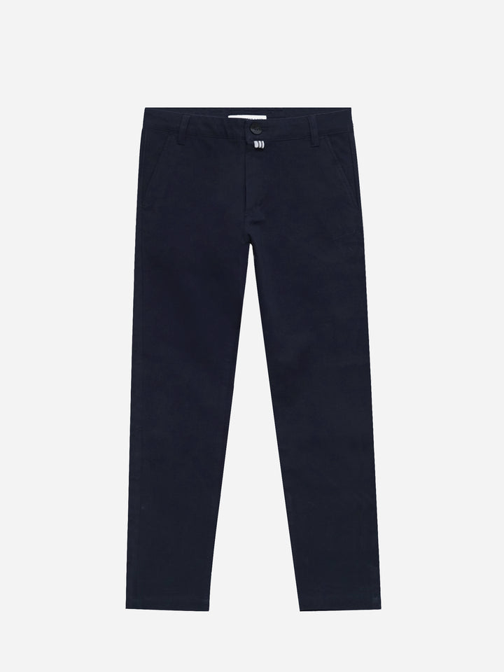 Navy Blue Casual Cotton Trouser - Junior