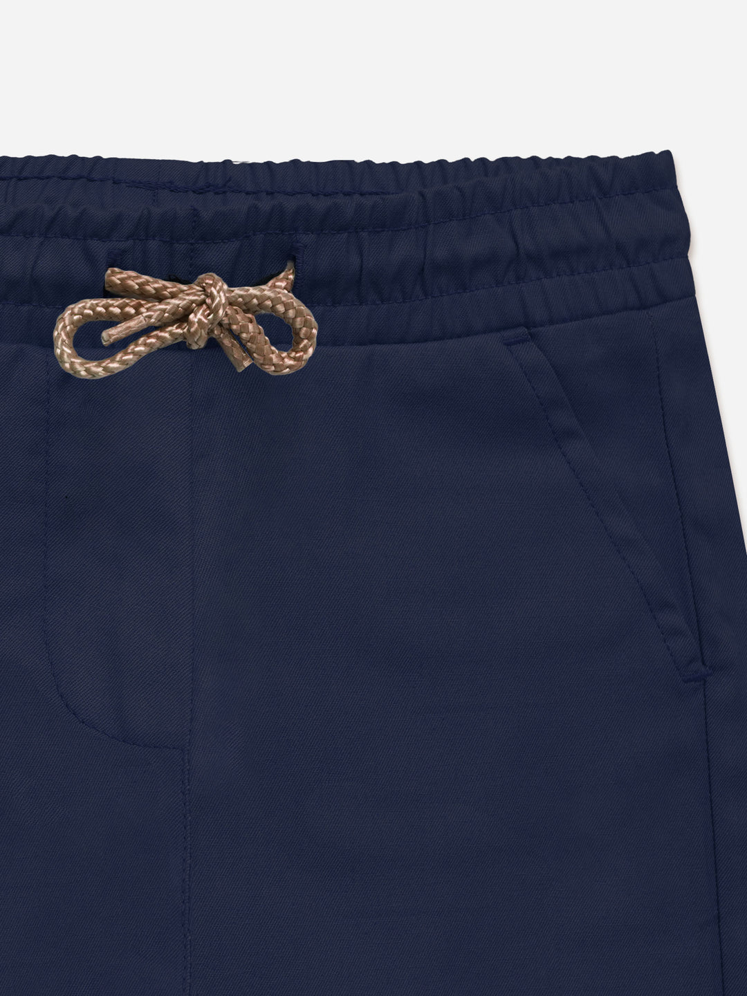 Navy Blue Cotton Casual Shorts - Junior