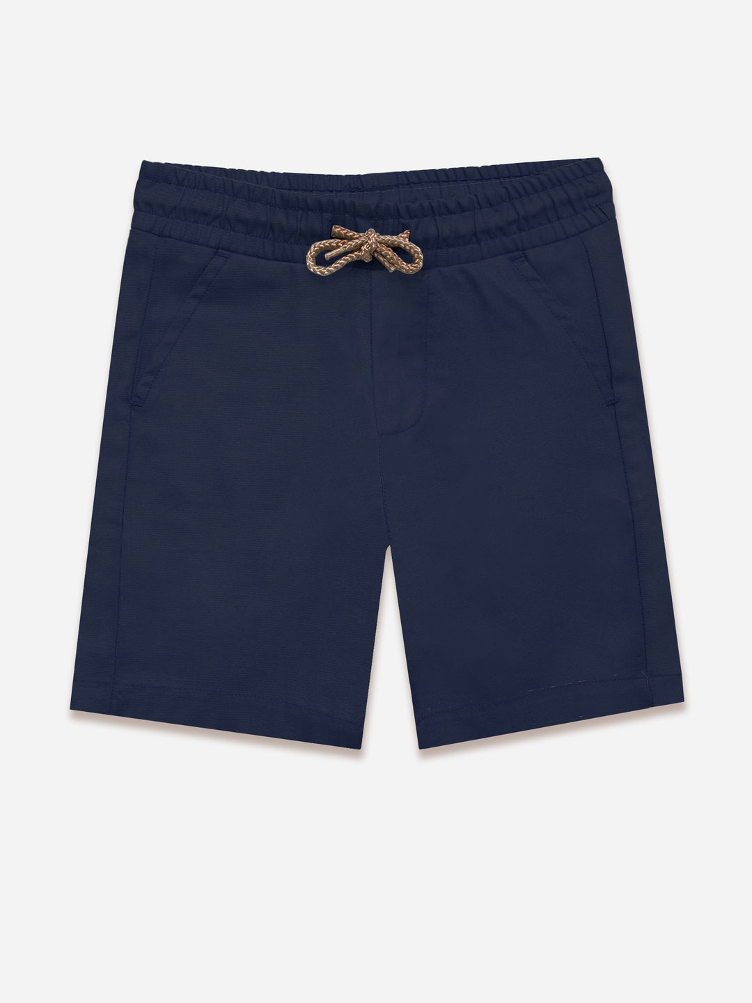 Navy Blue Cotton Casual Shorts - Junior