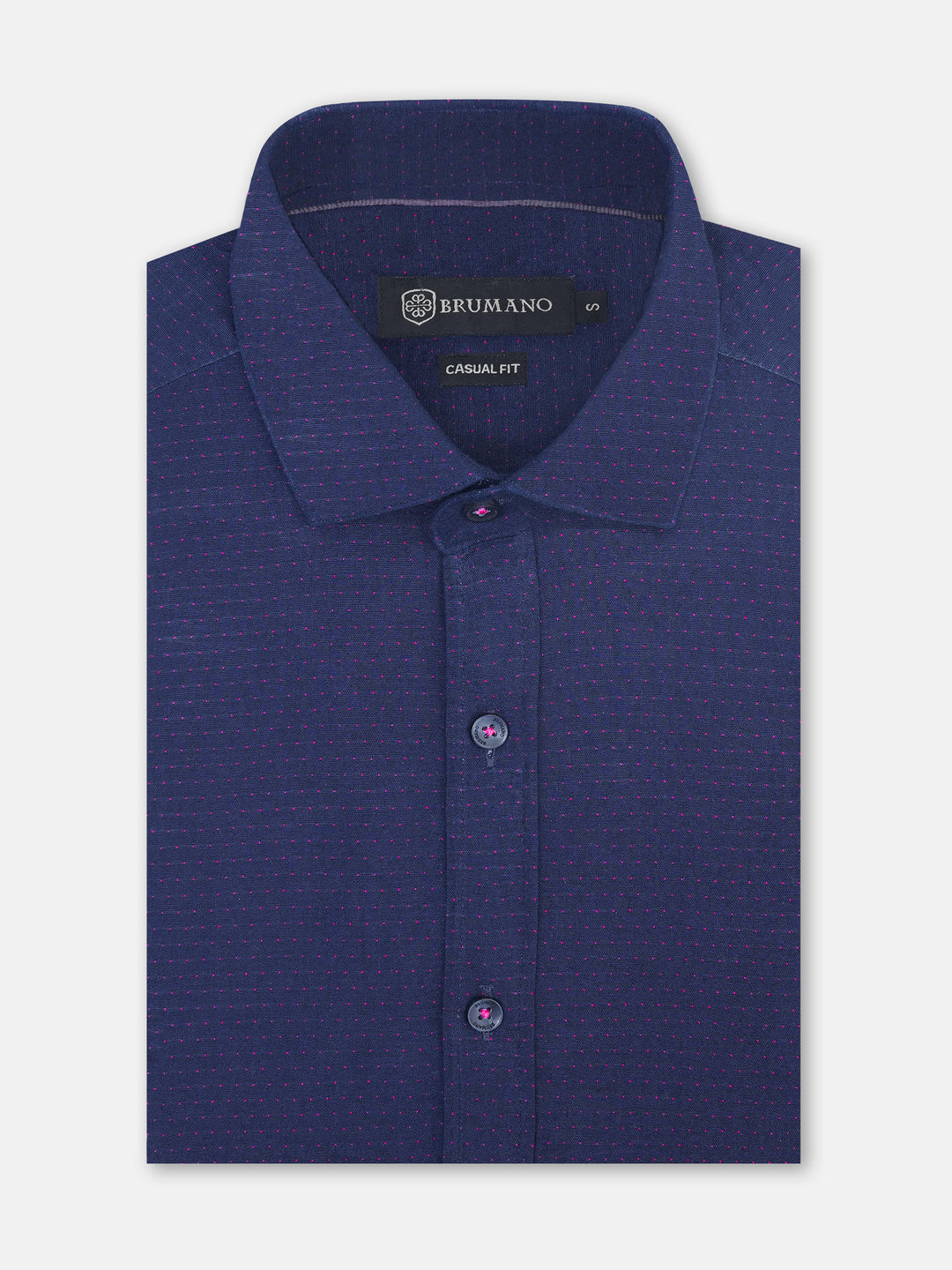 Navy Blue Dobby Shirt