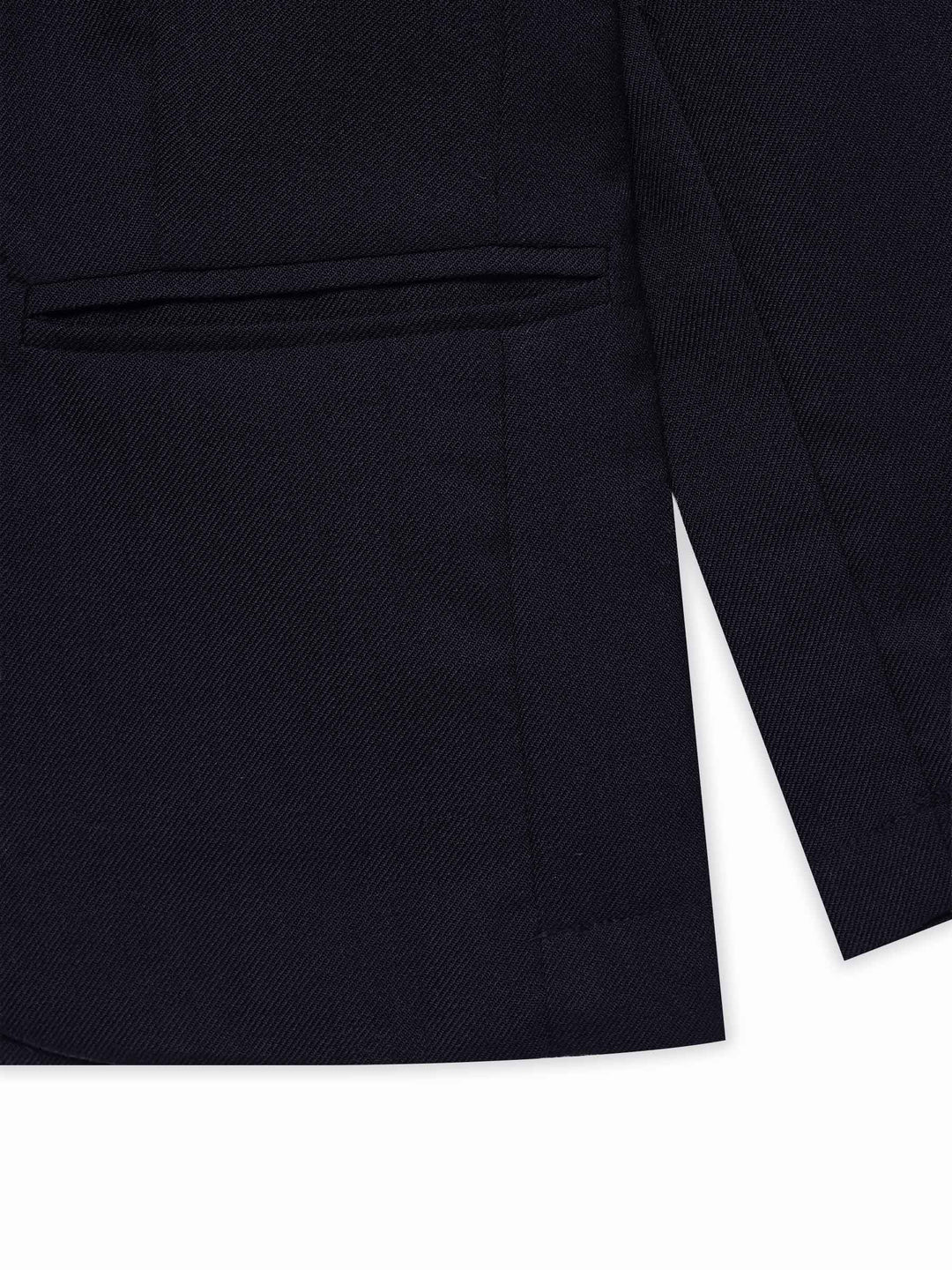 Navy Blue Structured Kids Casual Blazer