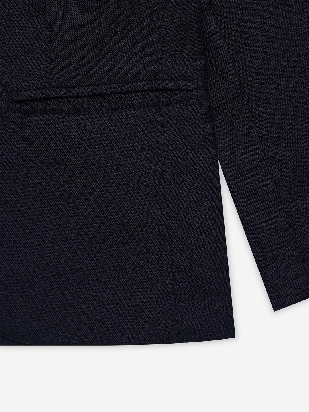 Navy Blue Structured Kids Casual Blazer