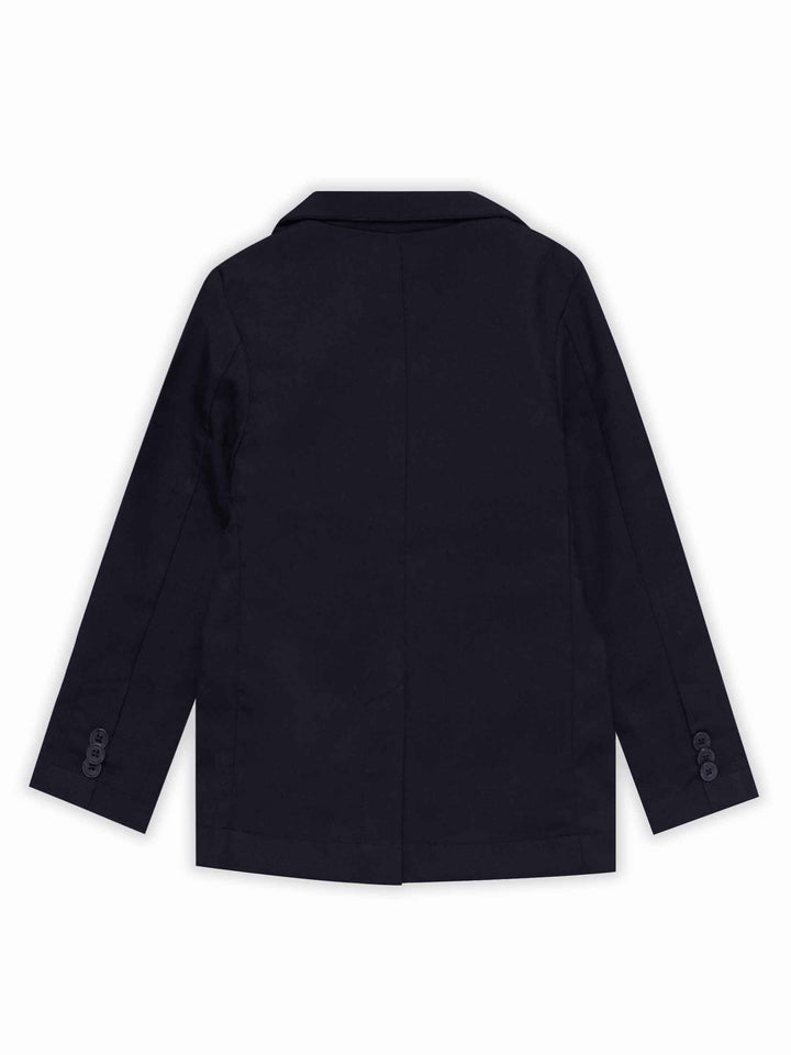 Navy Blue Structured Kids Casual Blazer
