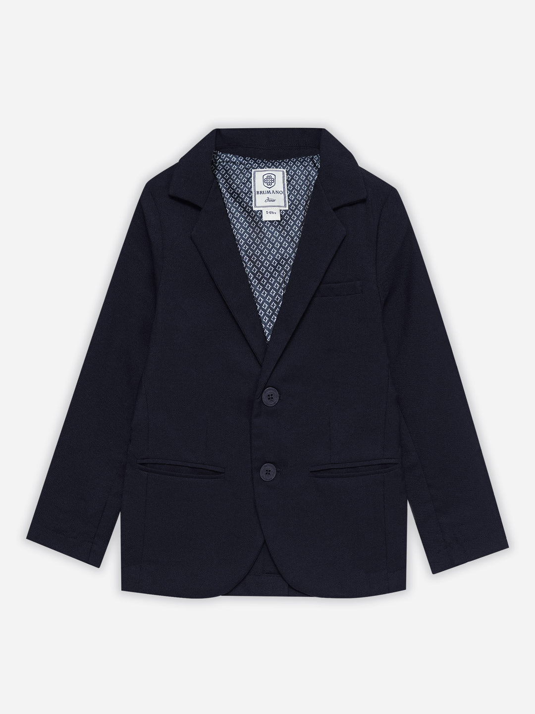 Navy Blue Structured Kids Casual Blazer