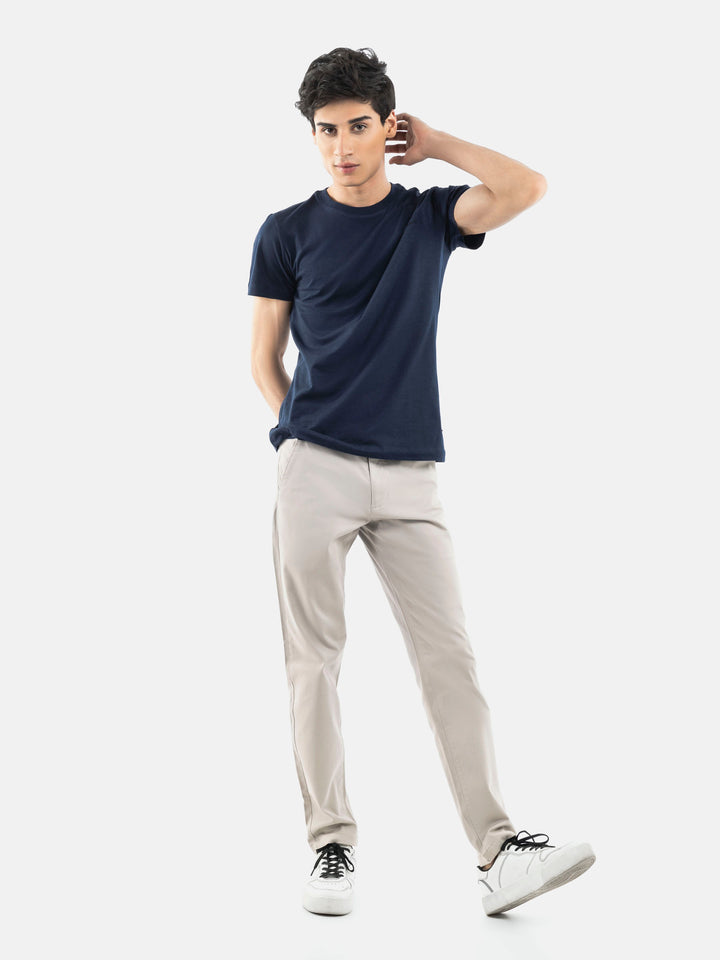 Navy Blue Basic Crew Neck T-Shirt Brumano Pakistan