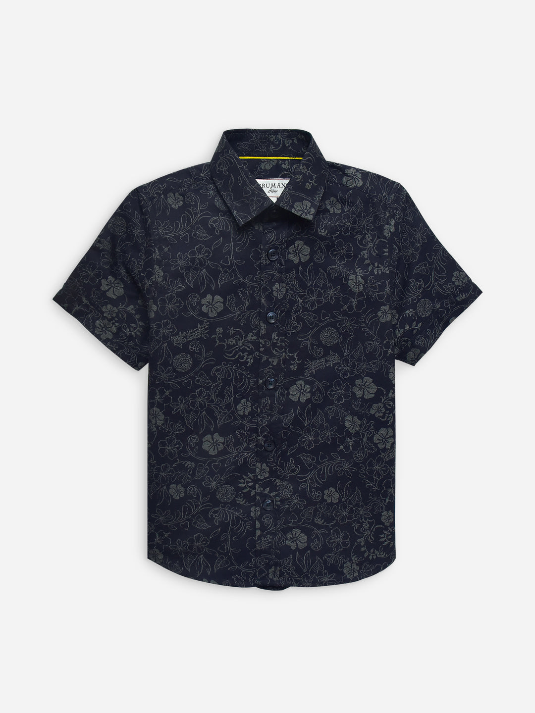 Navyblueboldprintedhalfsleevecasualshirtbrumanopakistan