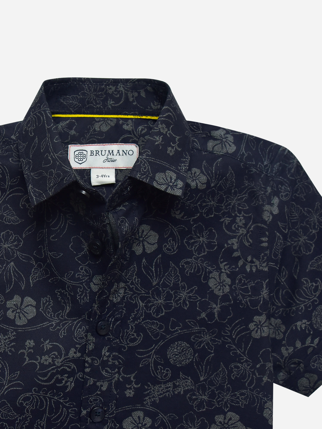 Navy Blue Bold Printed Half Sleeve Casual Shirt