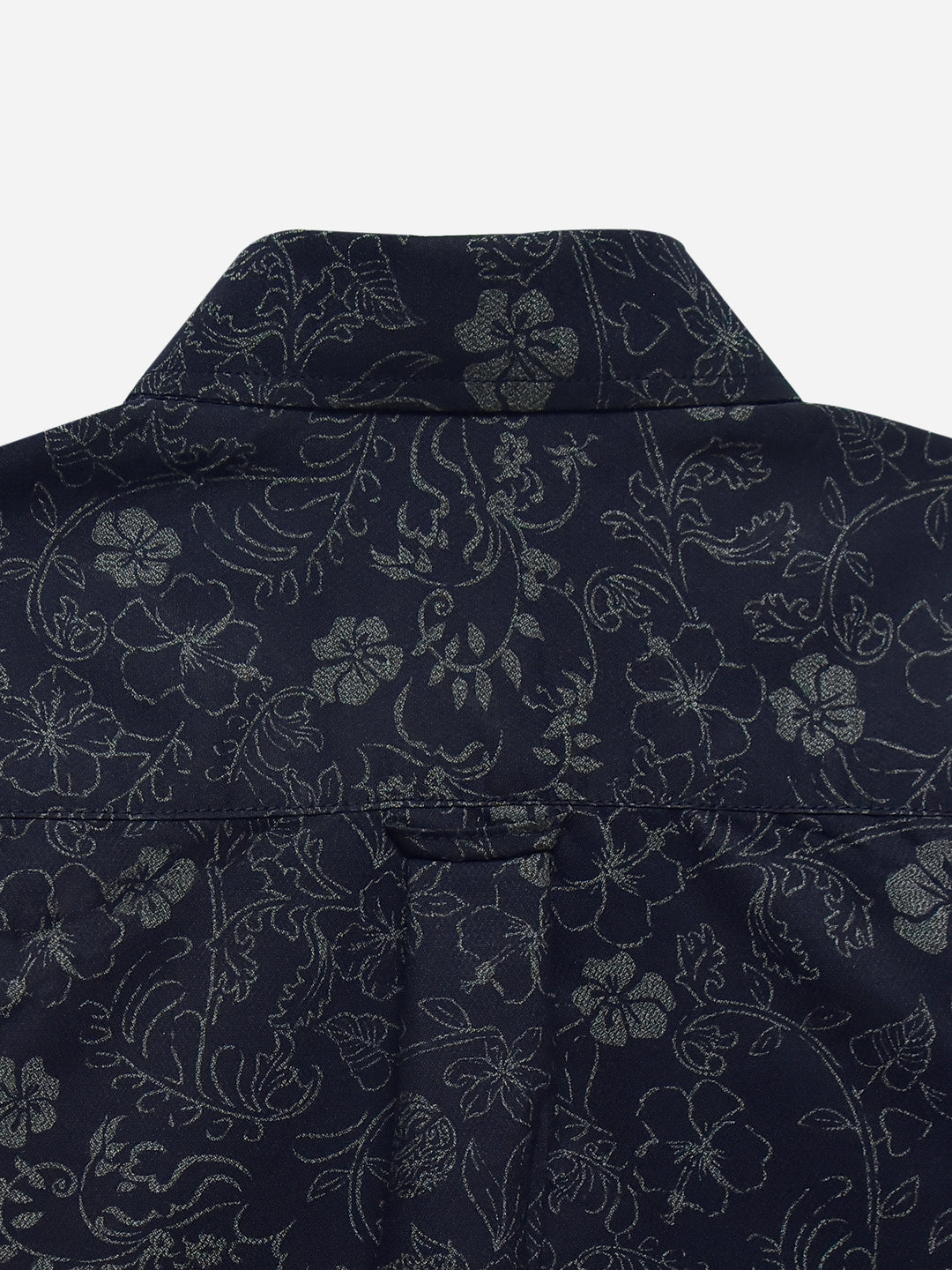 Navy Blue Bold Printed Half Sleeve Casual Shirt