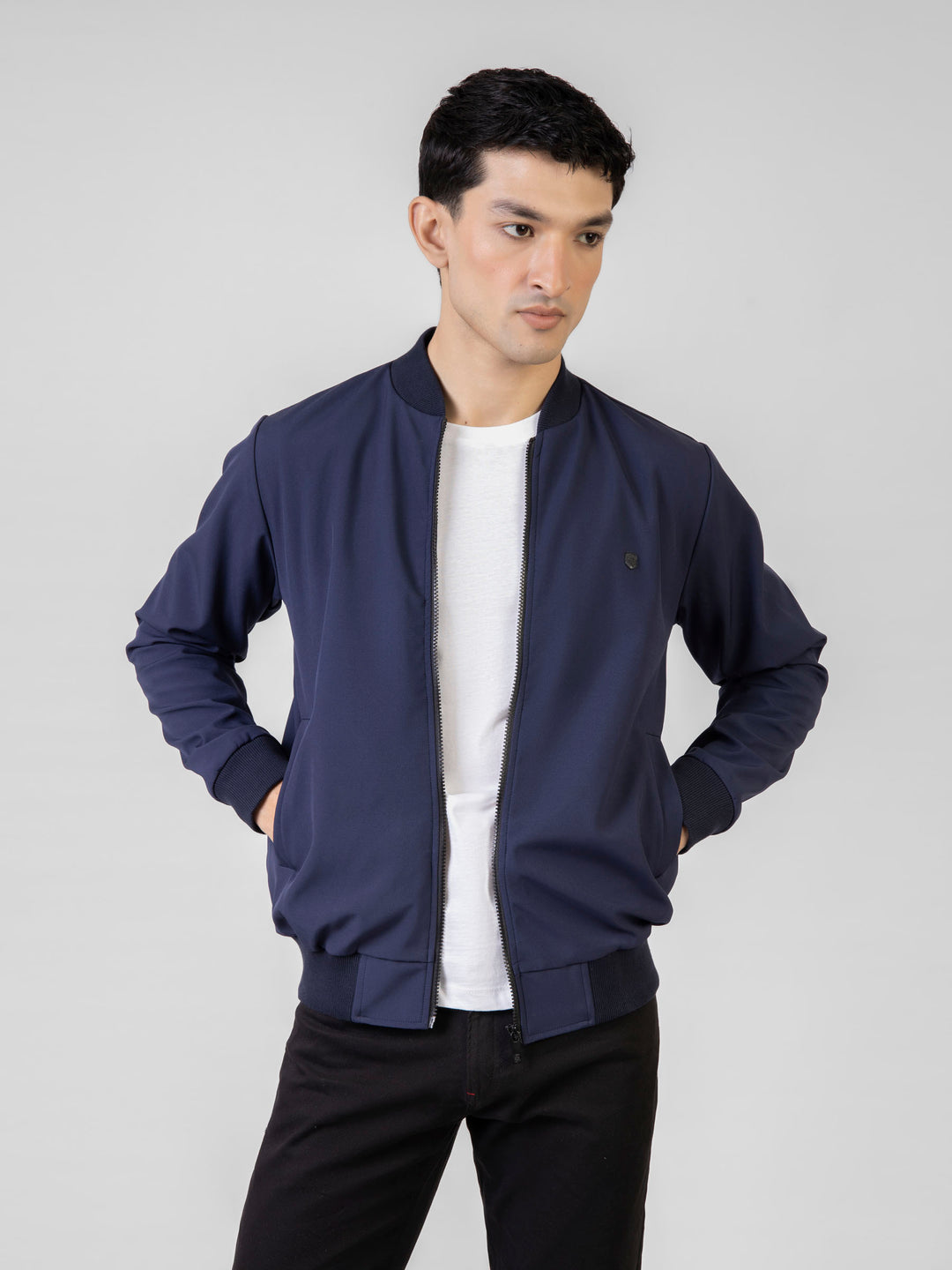 Navy blue bomber jacket brumano pakistan