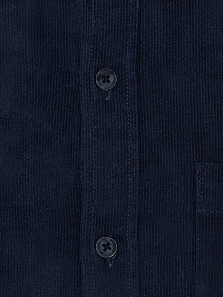 Navy Blue Corduroy Shirt