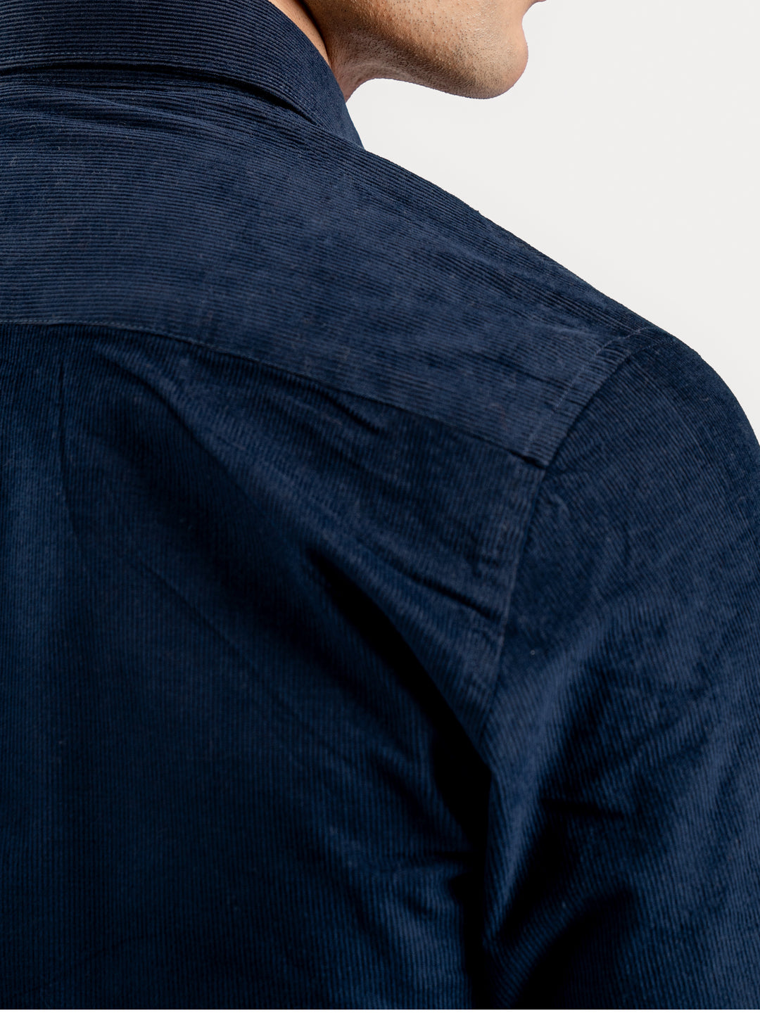 Navy Blue Corduroy Shirt