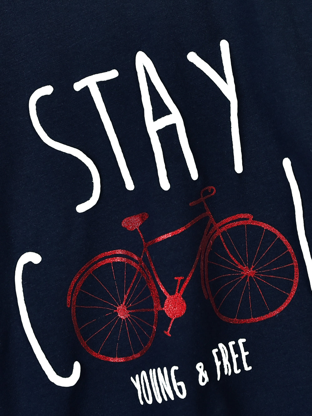 Navy blue graphic t shirt & light blue pajama set   pack of 2 brumano pakistan