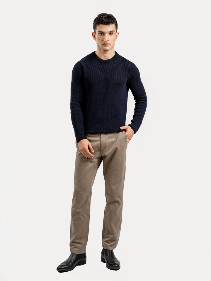 Navy Blue Knitted Jumper