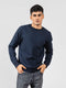 Navy Blue Long Sleeve Crewneck Sweatshirt Brumano Pakistan
