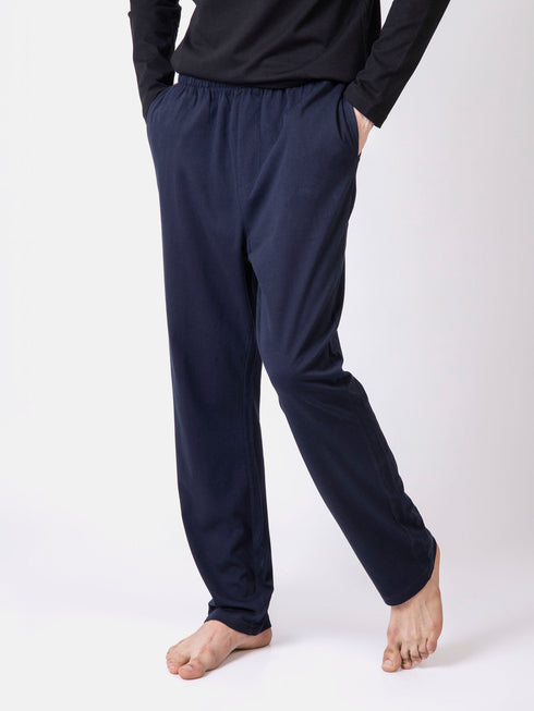 Navy Blue Relax Fit Knitted Pajama