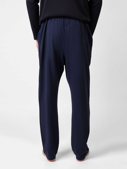 Navy Blue Relax Fit Knitted Pajama