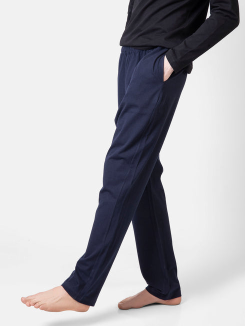 Navy Blue Relax Fit Knitted Pajama