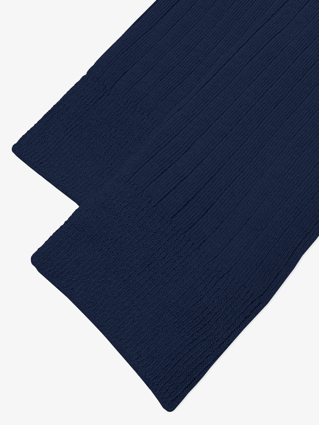 Navy Blue Ribbed Cotton Socks
