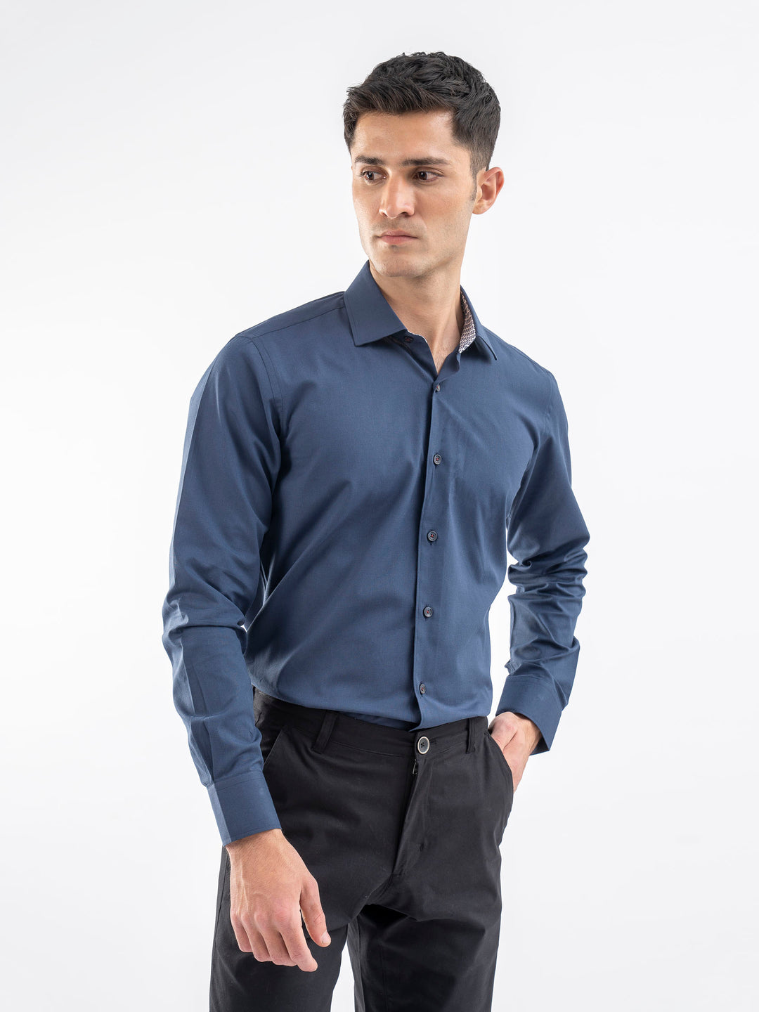 Navybluestructuredformalshirtwithinnercollardetailingbrumanopakistan4