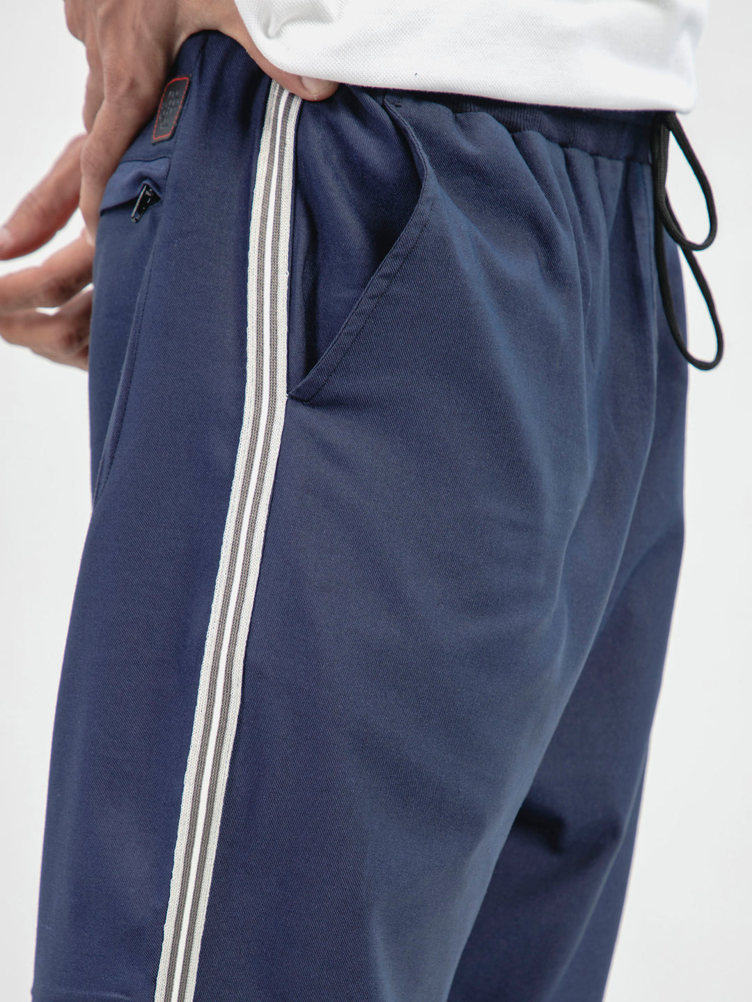 Navy Blue Super Soft Cotton Pajama With Detailing Brumano Pakistan