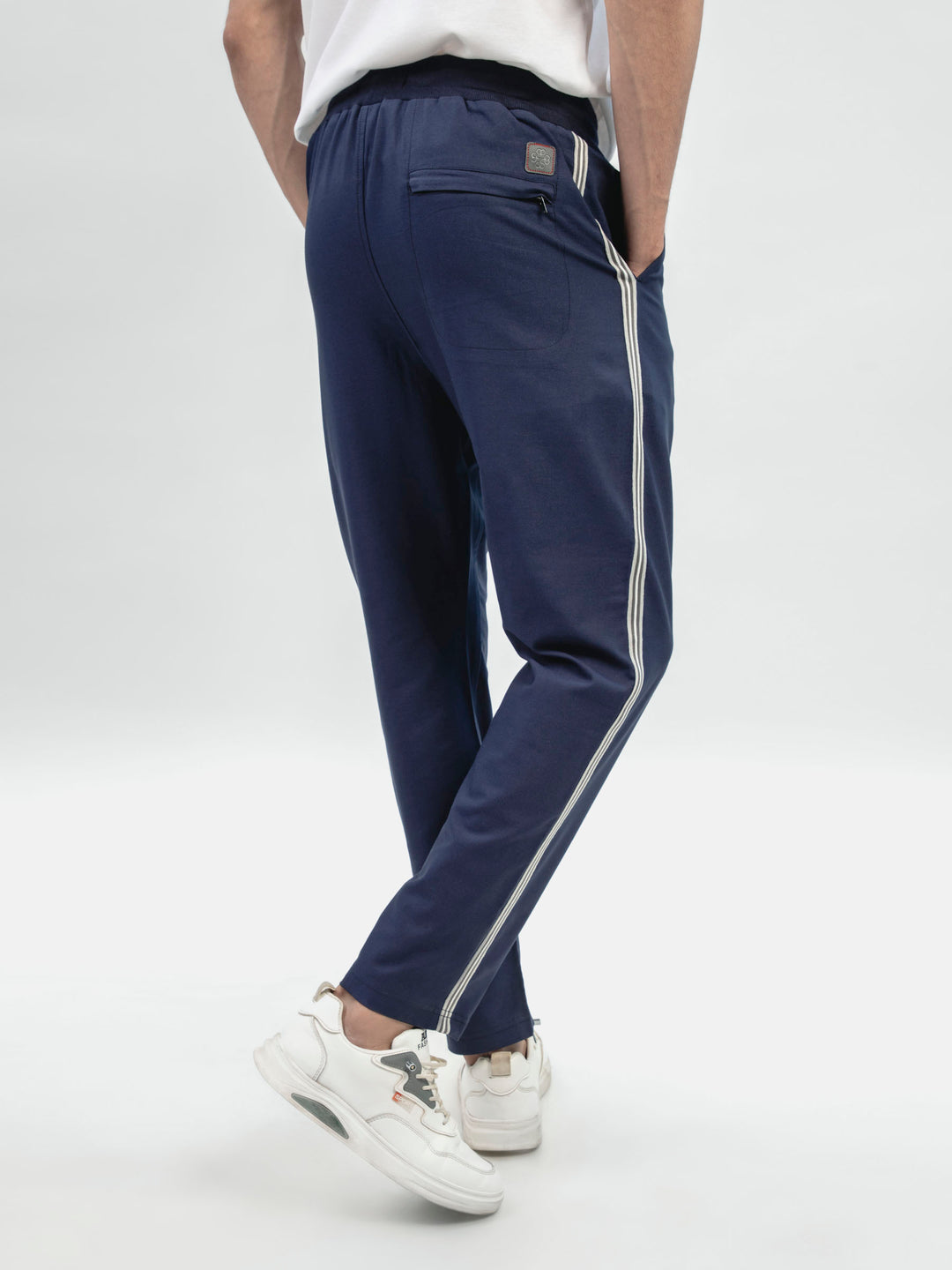 Navy Blue Super Soft Cotton Pajama With Detailing Brumano Pakistan