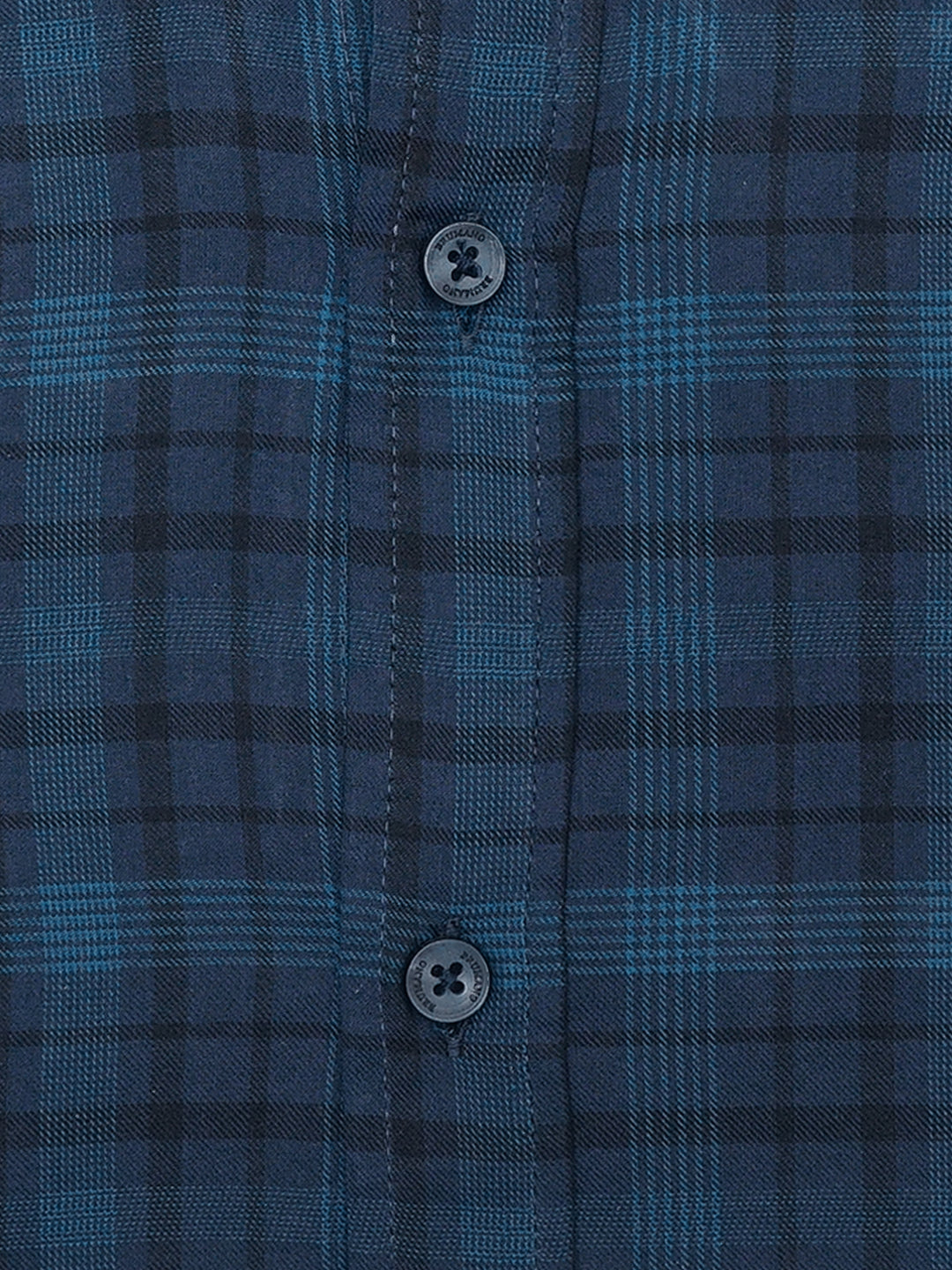 Navy Blue Tartan Plaid Light Weight Checkered Shirt