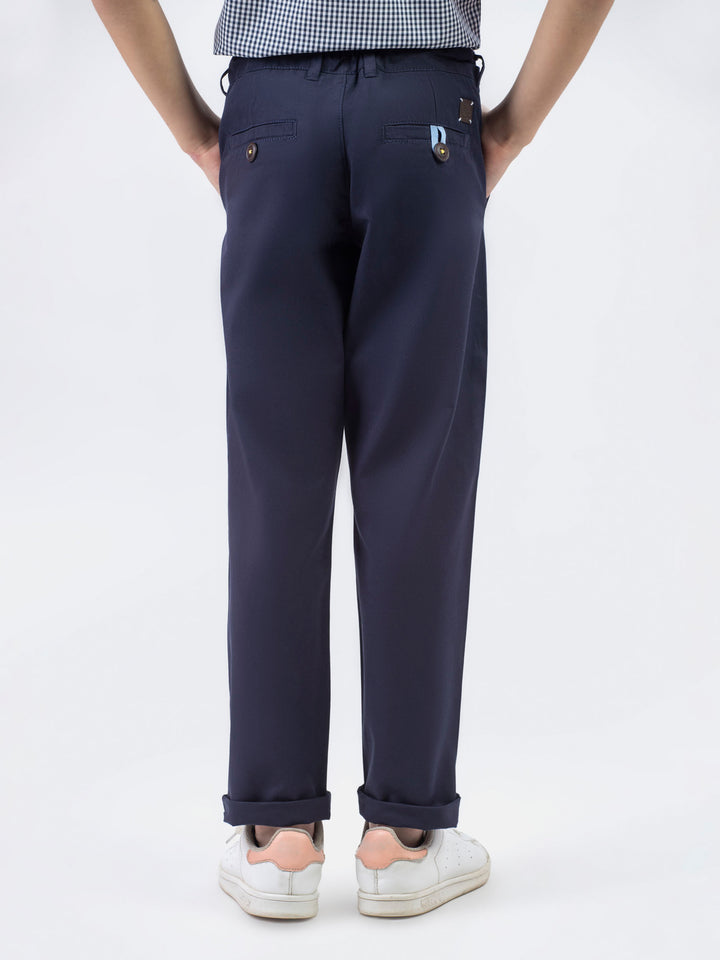 Navy Blue Twill Casual Chino Trouser Brumano Pakistan
