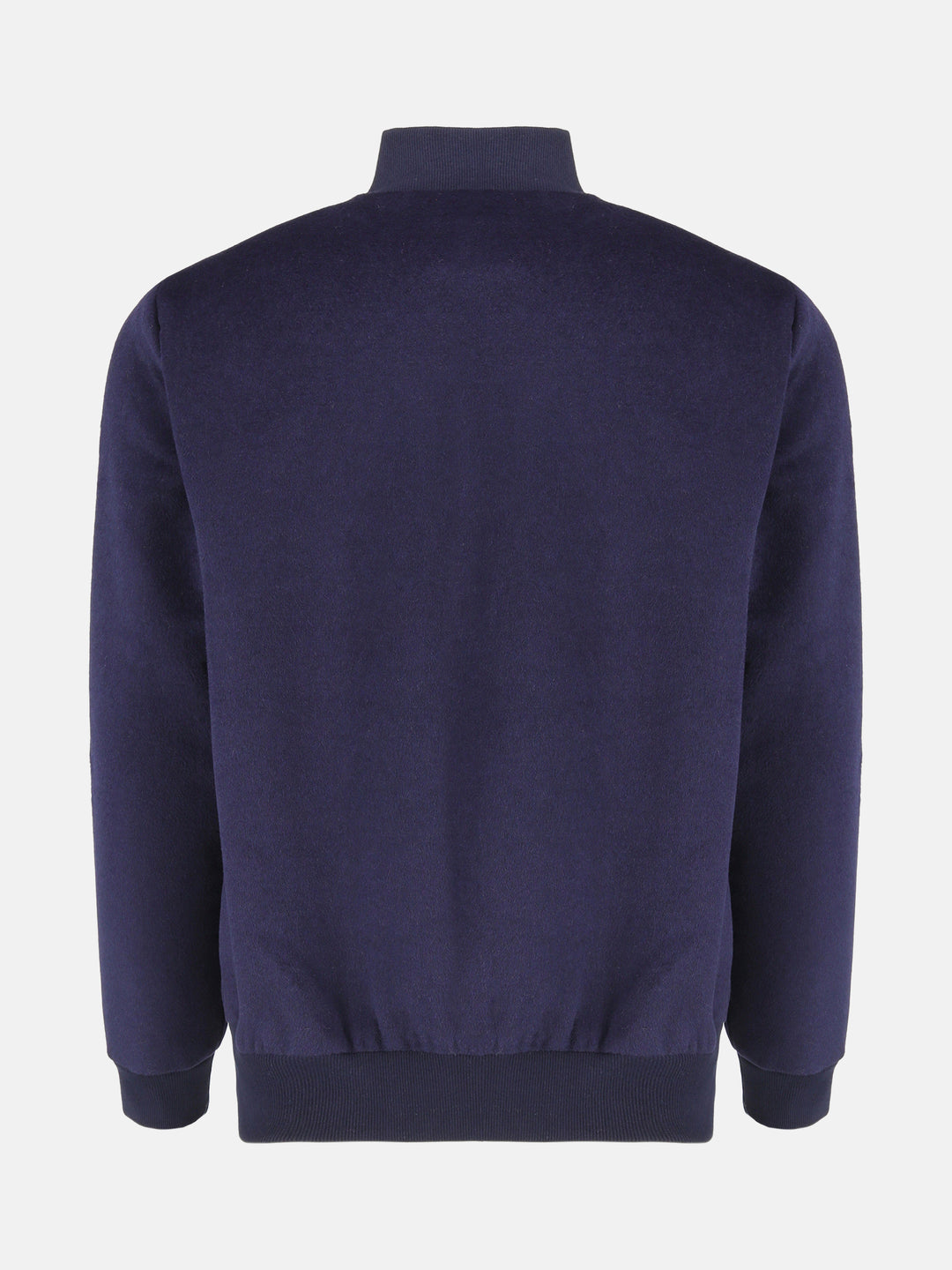 Navy Blue Wool Bomber Jacket - Limited Edition