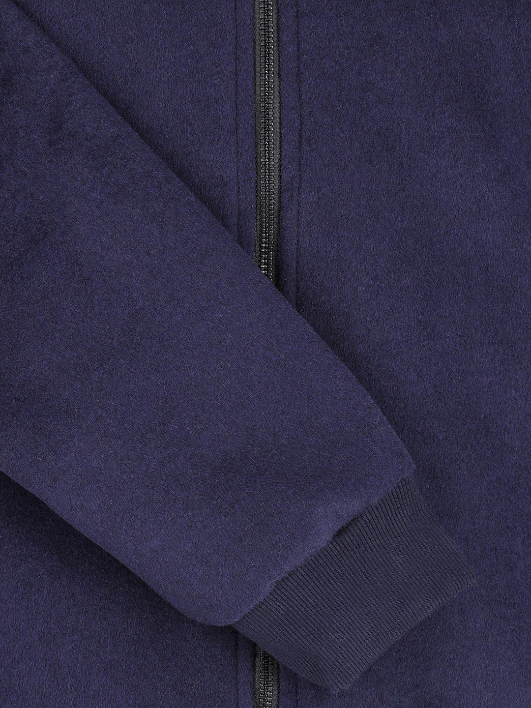 Navy Blue Wool Bomber Jacket - Limited Edition
