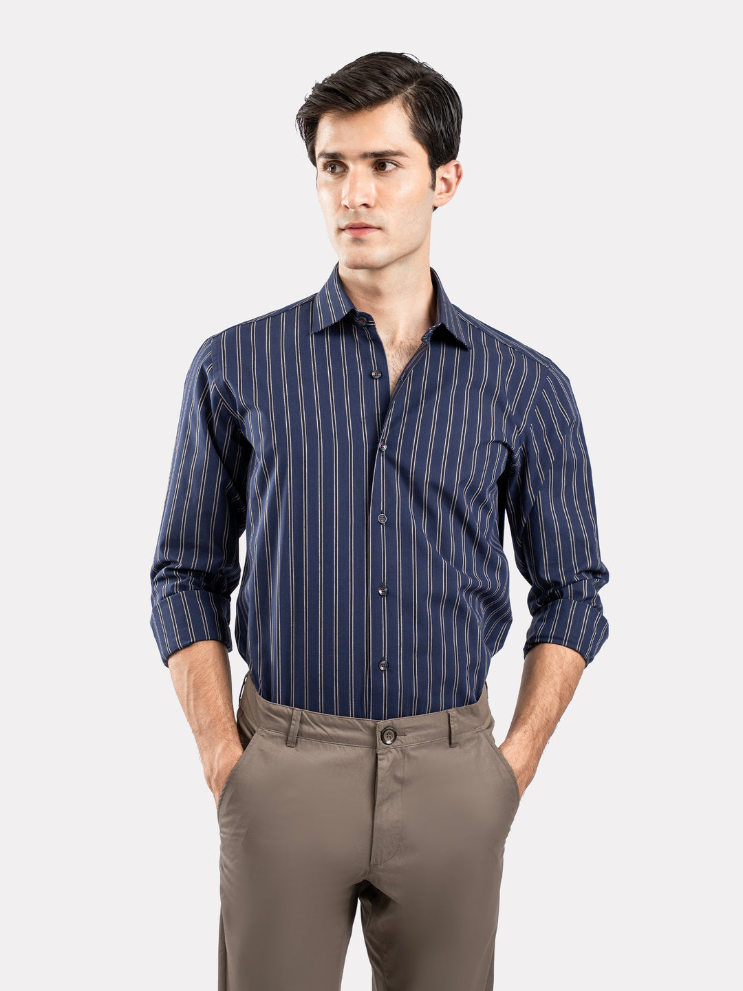 Navyblue blackstripedformalshirtbrumanopakistan2