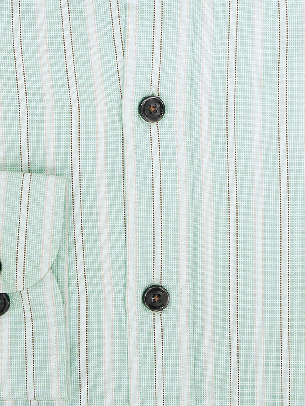 Light Green Striped Button Down Shirt