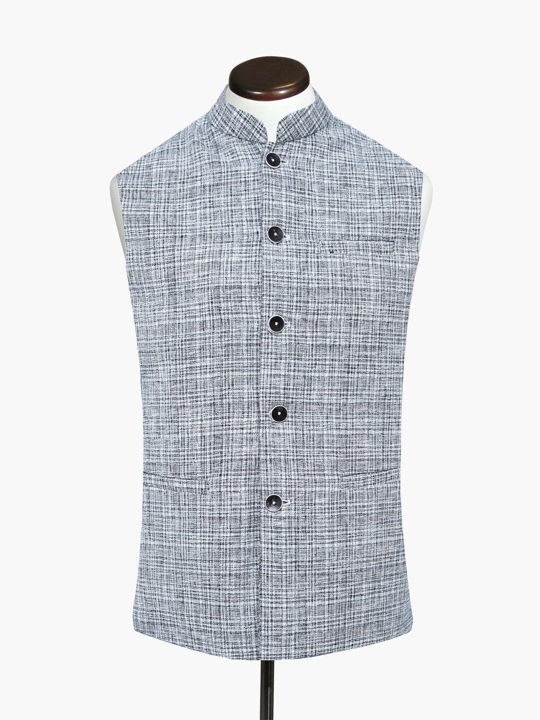 Navyblue whitestructuredwaistcoatbrumanopakistan