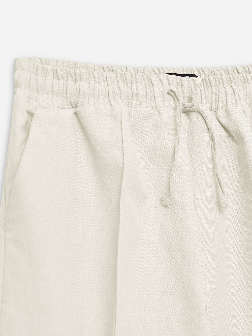Off-White Linen Blended Pajama Trouser