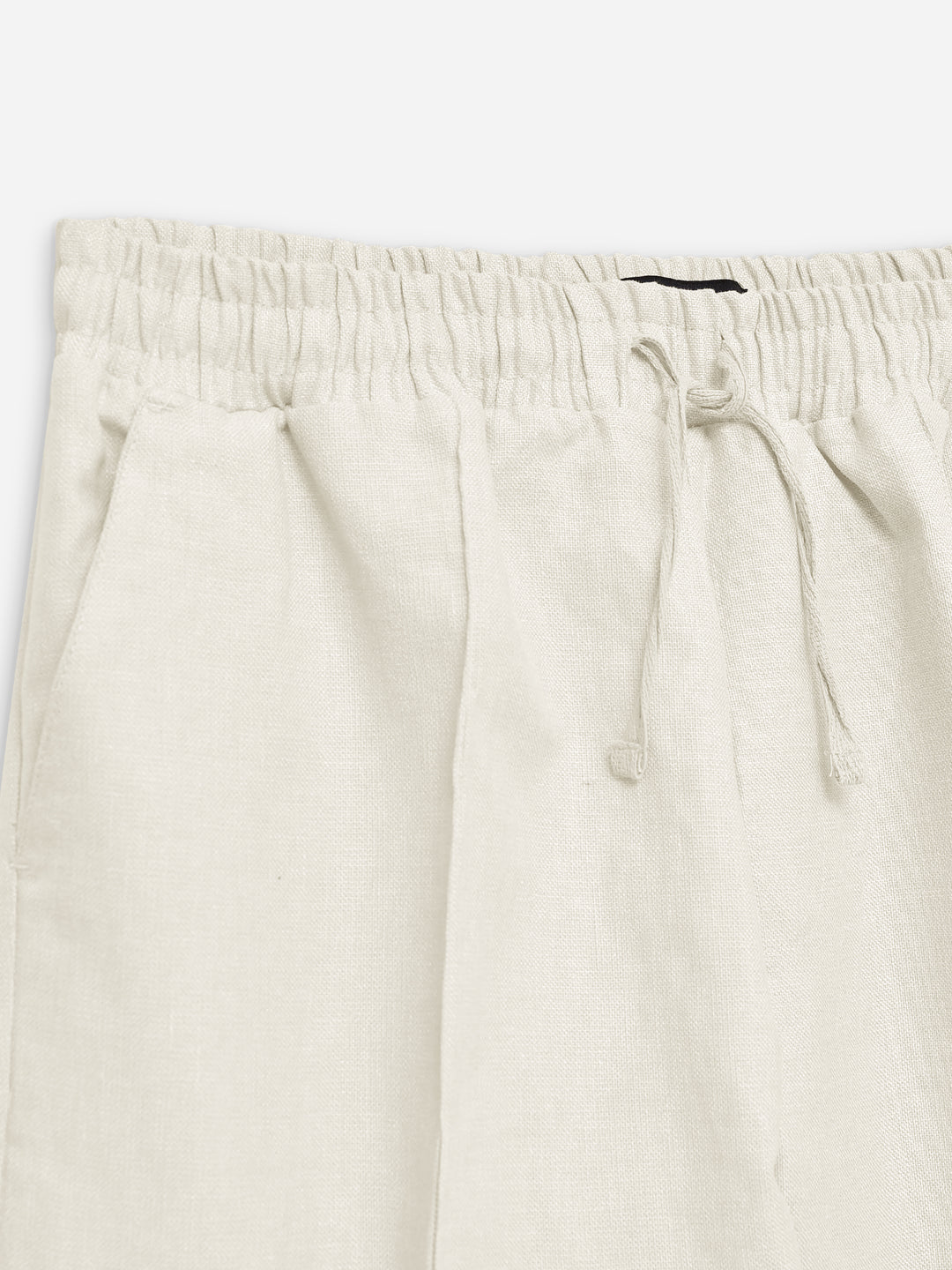 Man wearing off-white linen blended pajama trouser — Brumano Pakistan