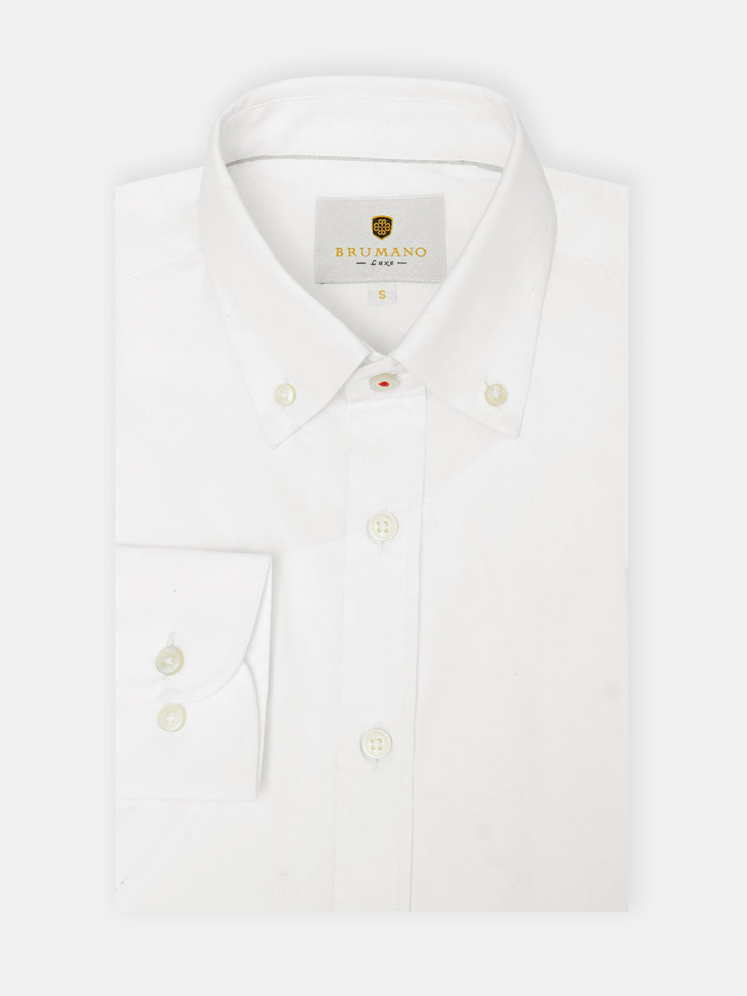 Off White Button Down Cashmere Blended Formal Shirt - Luxe
