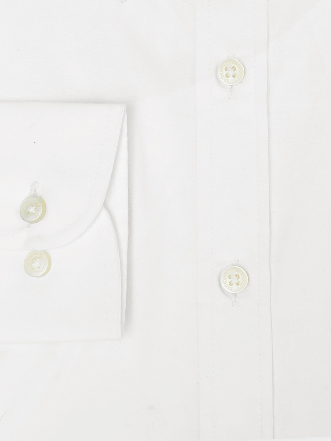 Off White Button Down Cashmere Blended Formal Shirt - Luxe
