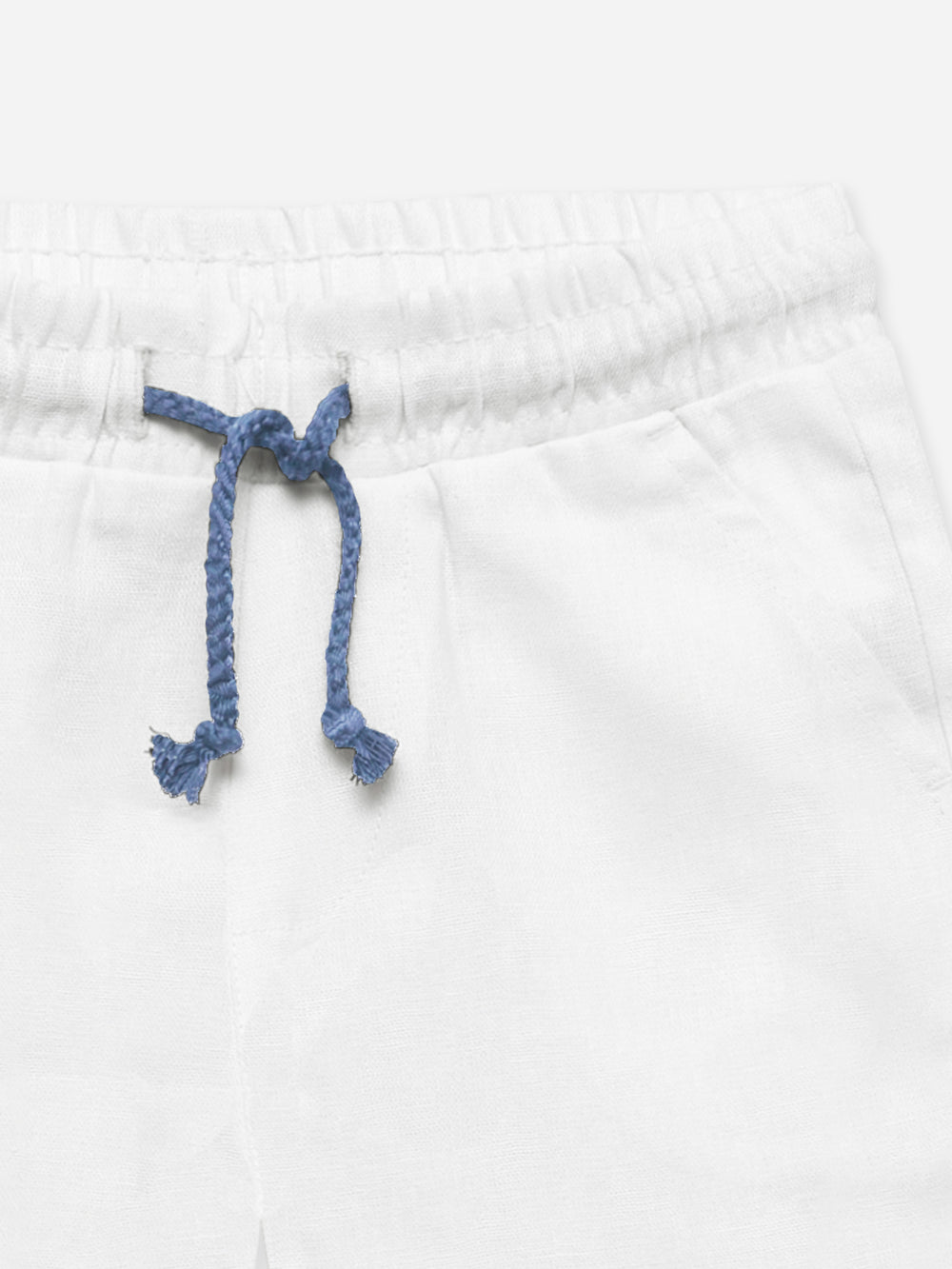Off-White Linen Casual Shorts - Junior
