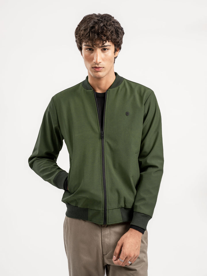 Men's casual winter jacket zipper 