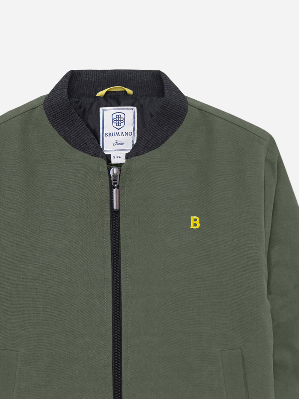 Close up of olive polyester fabric texture