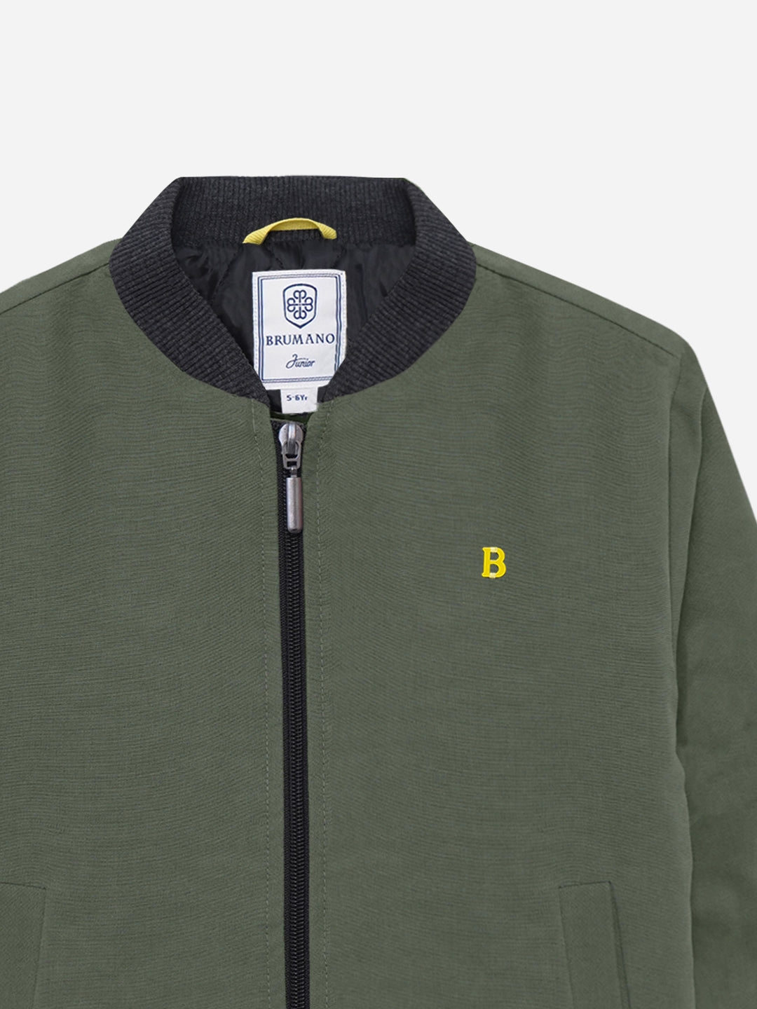 Close up of olive polyester fabric texture