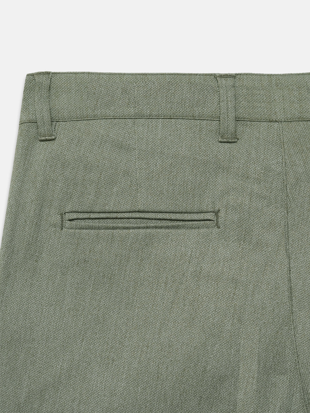 Olive Green Dobby Structured Chinos