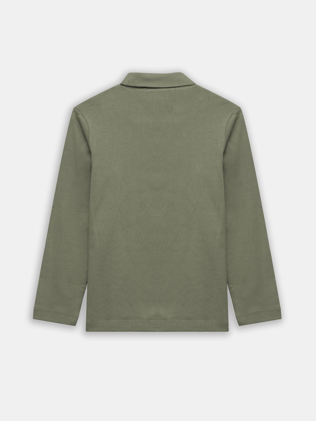 Olive Green High Neck With Long Sleeves - Unisex