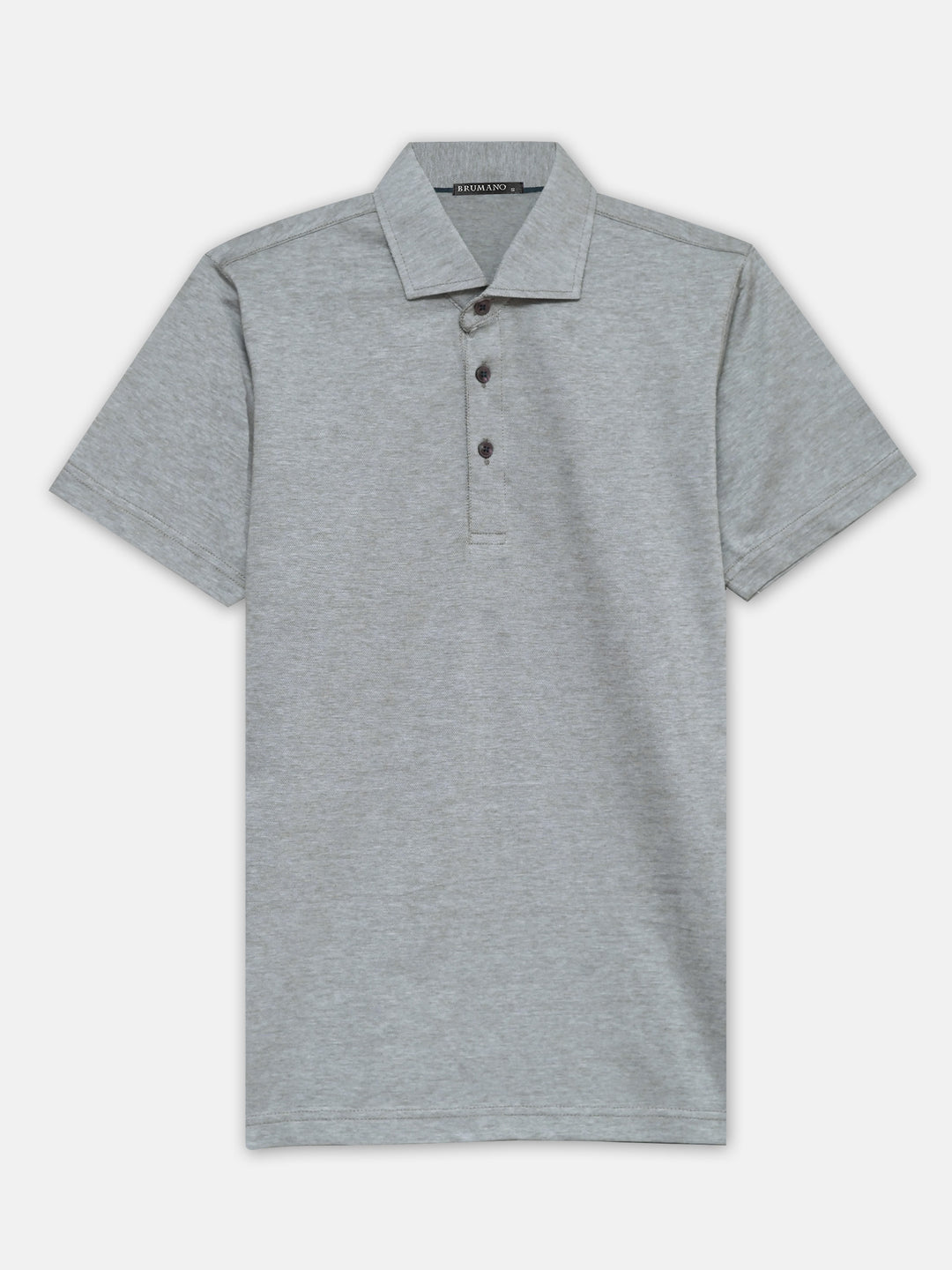 Olive structured polo with cutaway collar brumano pakistan