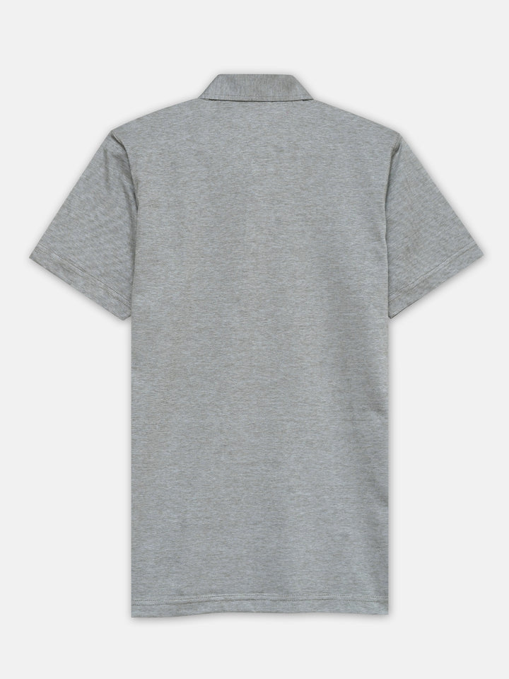 Olive Structured Polo With Cutaway Collar