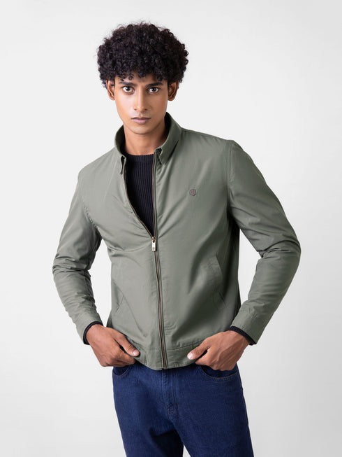 Olive Green Baracuta Jacket Brumano Pakistan